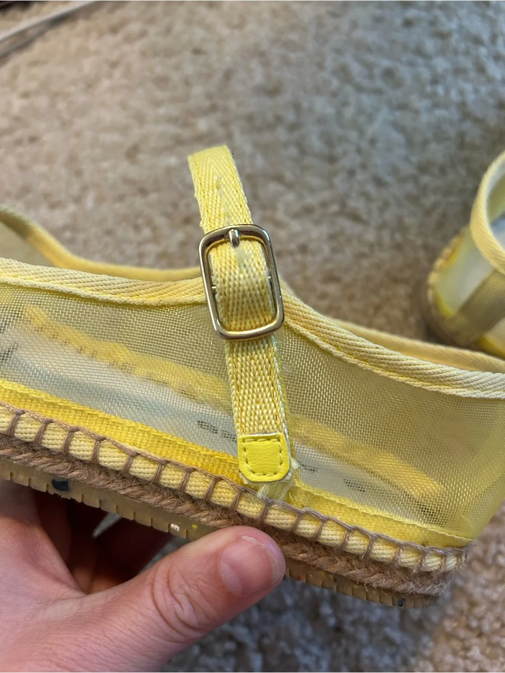 SeaVees Yellow Mary Jane Espadrille Shoes